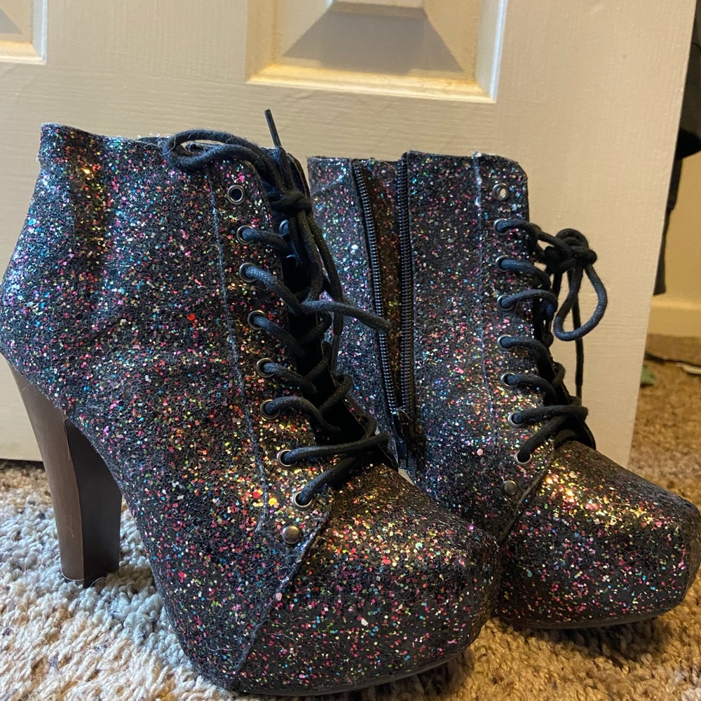 Glitter boots size 7